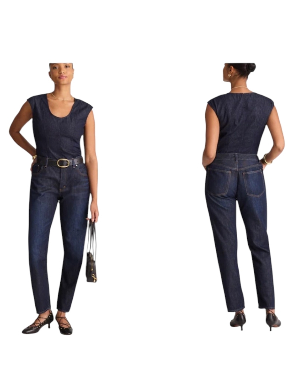 NWT Madewell The Curvy Dean Easy Straight Jeans Foundry Wash Softdrape Blue 32